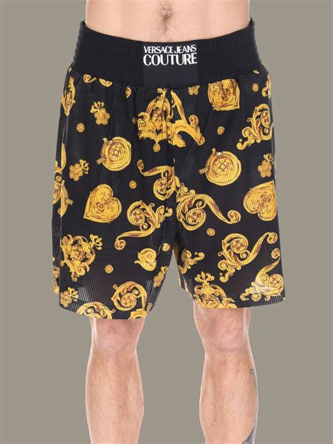 black versace shorts|versace men's pants.